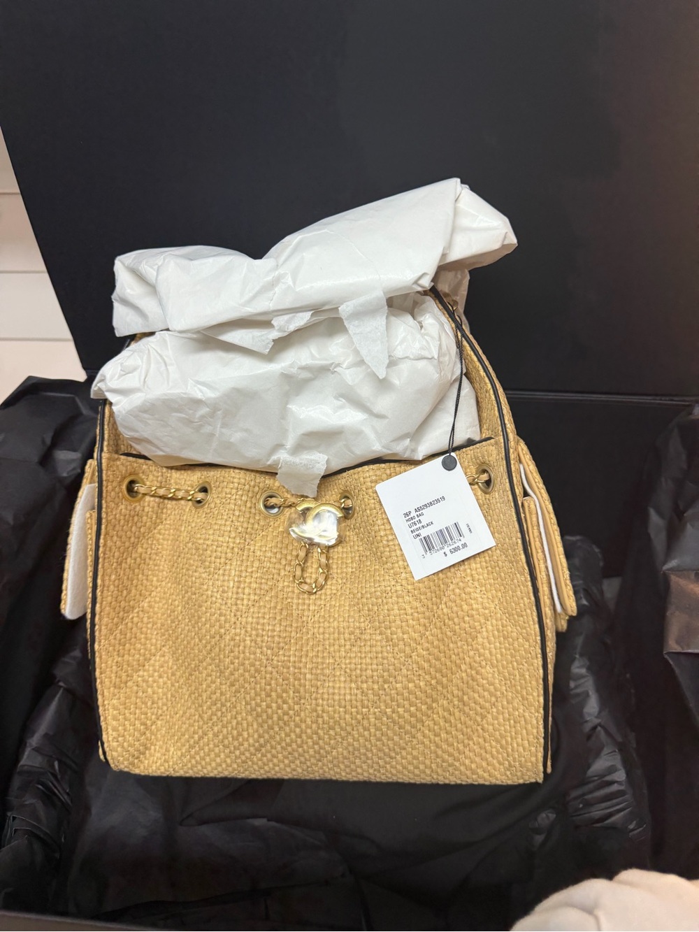 CHANEL 25 Raffia SMALL